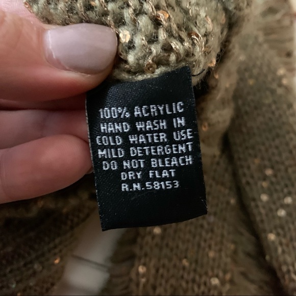 NWT | Chaudry KC | Gold Sequin Sweater | Sz S - Picture 15 of 16